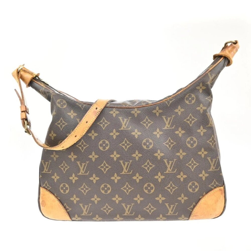 LOUIS VUITTON Boulogne 35 Shoulder Bag Monogram Leather Brown M51260 39KC444